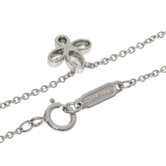 TIFFANY & Co. Fleur de Lis Diamond Necklace in Platinum PT950 - Picture 2 of 5